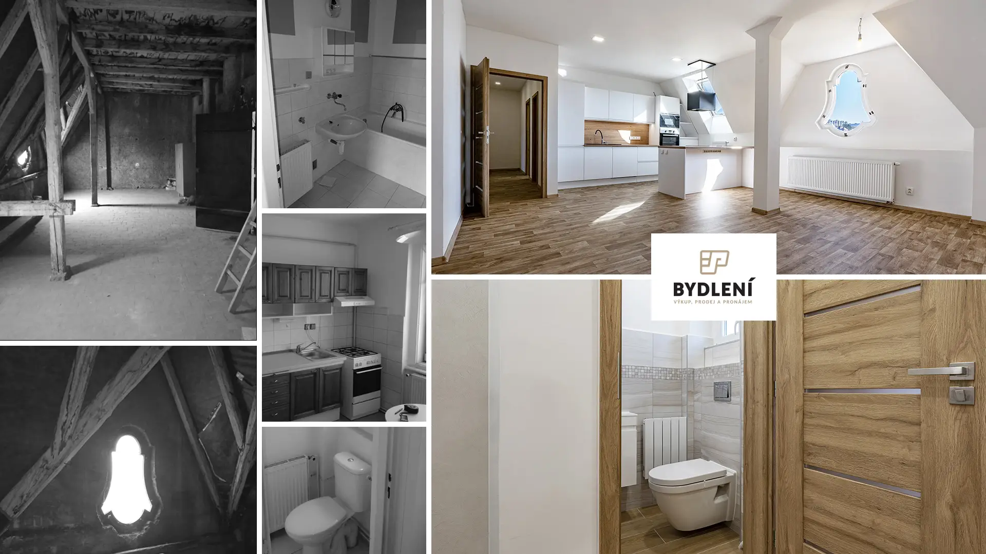 Rekonstrukce podkrovního bytu v Teplicích