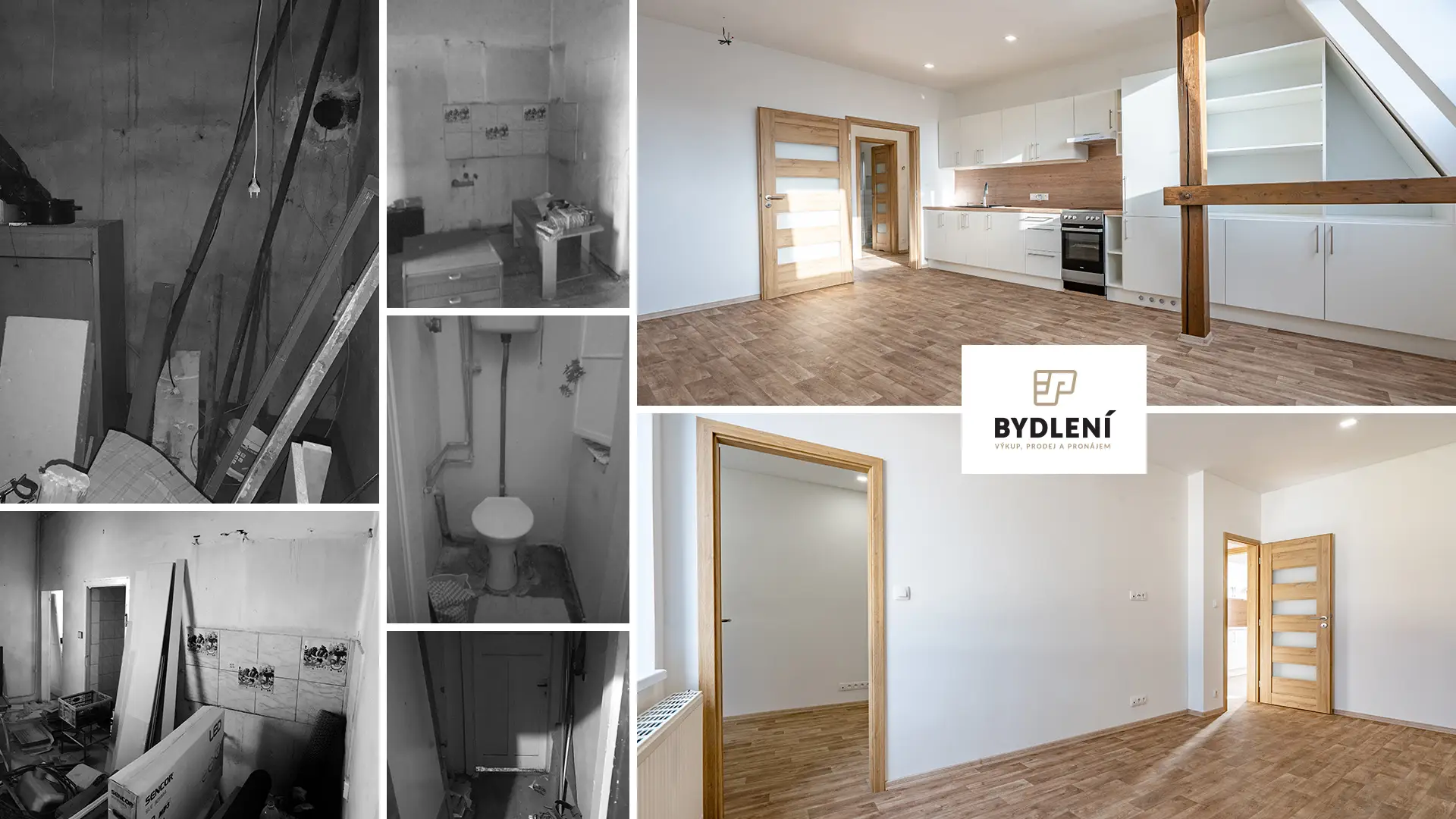 Rekonstrukce podkrovního bytu v Teplicích