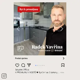 Propagace na Instagramu - Radek Vavřina, 3P Bydlení