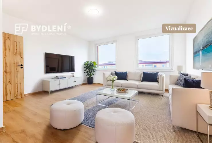 vizualizace - obývací pokoj