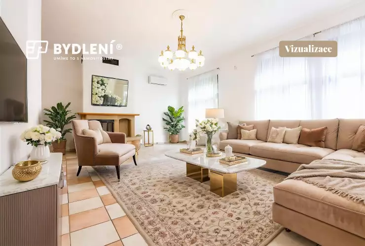 vizualizace - obývací pokoj