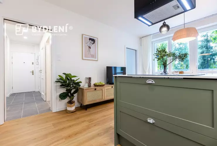 pohled z kuchyňského koutu