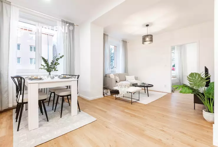 Obývací část a jídelní kout