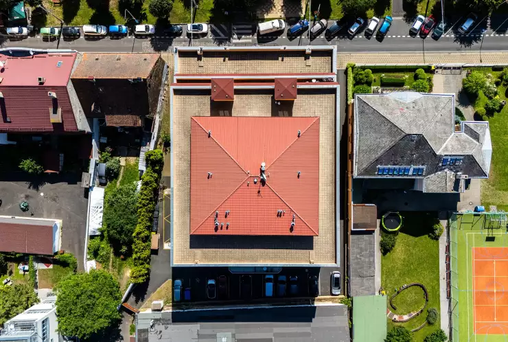 منظر المبنى من الأعلى