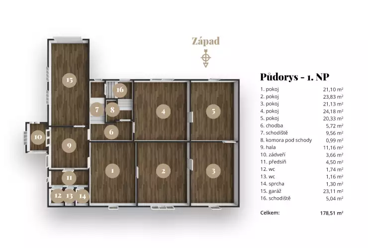 Půdorys 1.NP