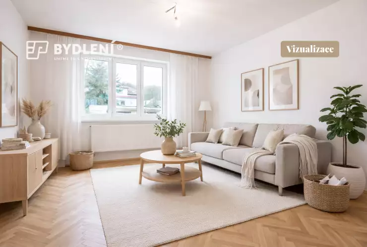 vizualizace - obývací pokoj