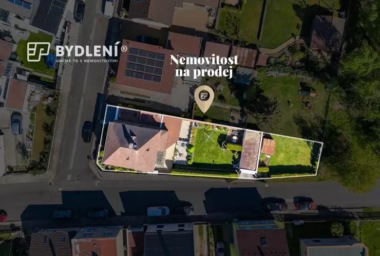 vyznačení pozemku s domem