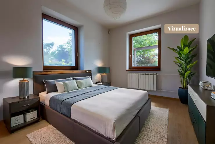 vizualizace ložnice