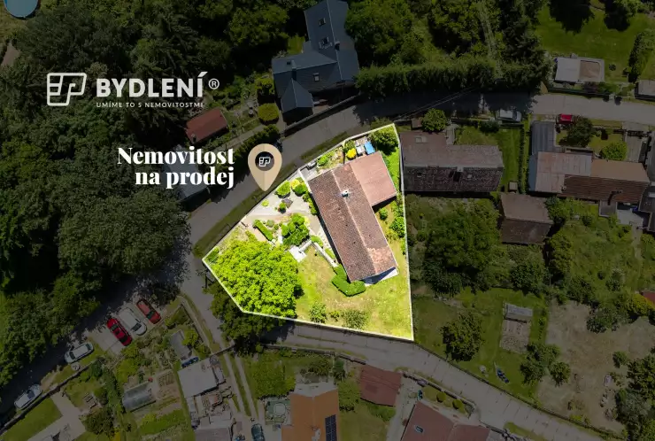 vyznačení pozemku s domem