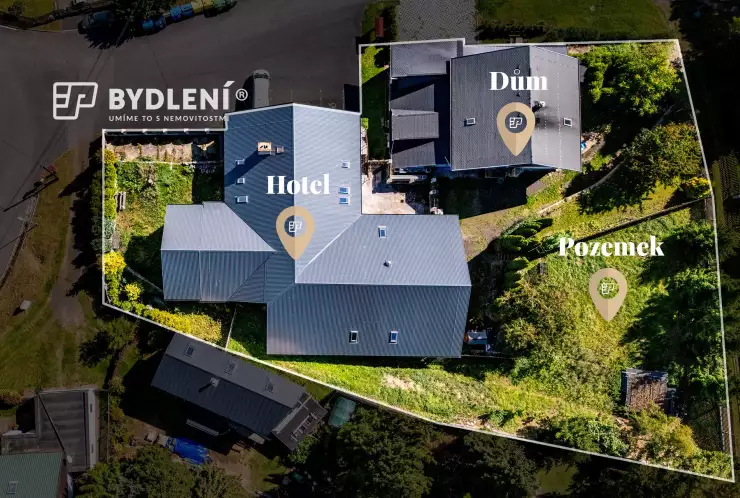 ohraničení pozemku areálu