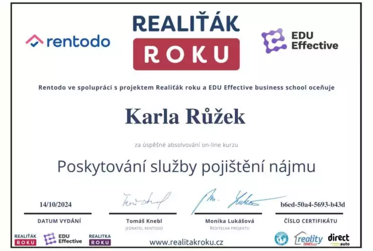 Poskytování služby pojištění nájmu