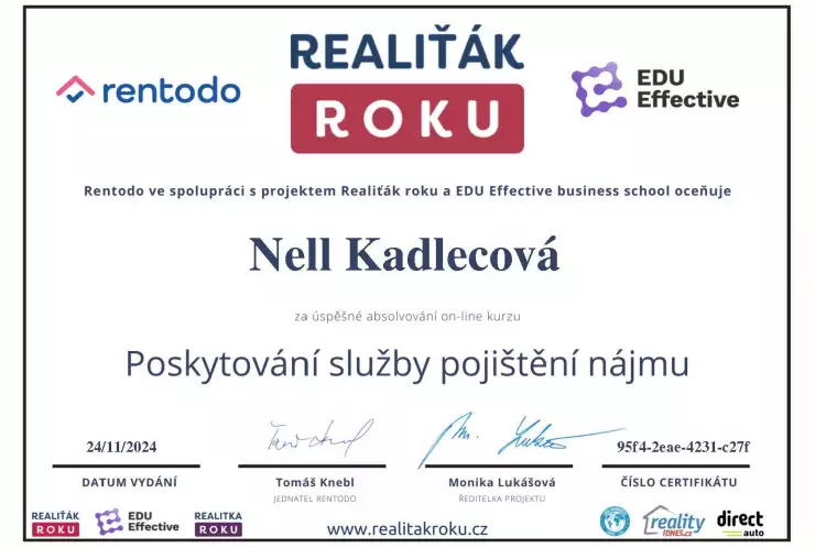 Poskytování služby pojištění nájmu