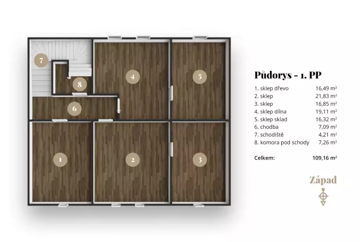Půdorys 1.PP