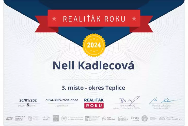 Realiťák roku 2024 - 3. místo v okrese Teplice