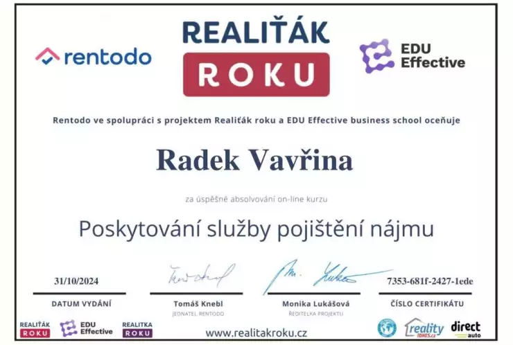 Poskytování služby pojištění nájmu