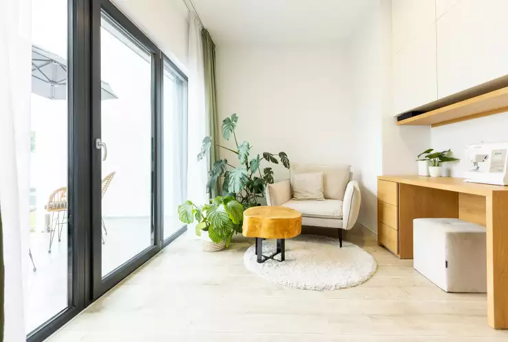 Francouzské dveře na balkón