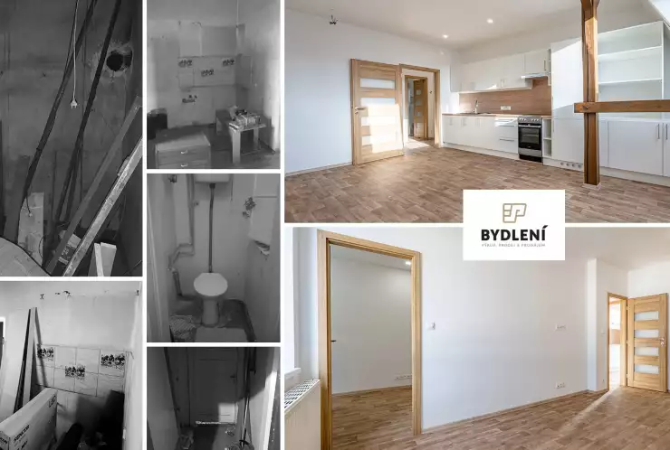 Rekonstrukce podkrovního bytu v Teplicích