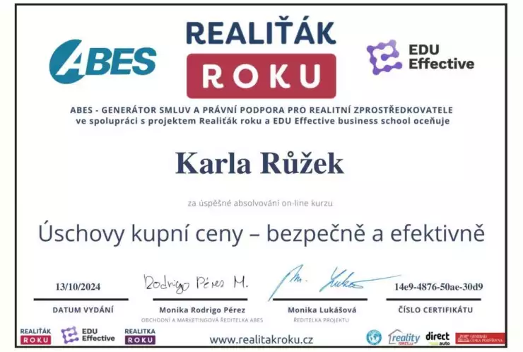 Úschovy kupní ceny - bezpečně a efektivně