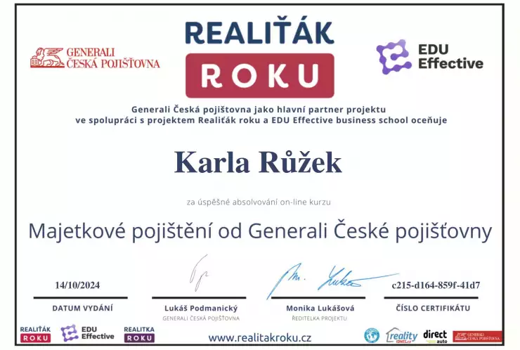 Majetkové pojištění od Generali České pojišťovny