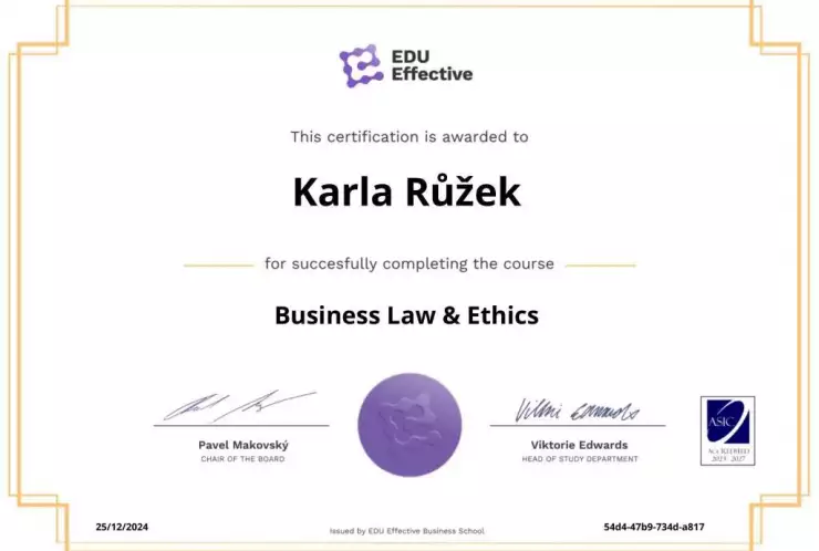 Business Law & Ethics