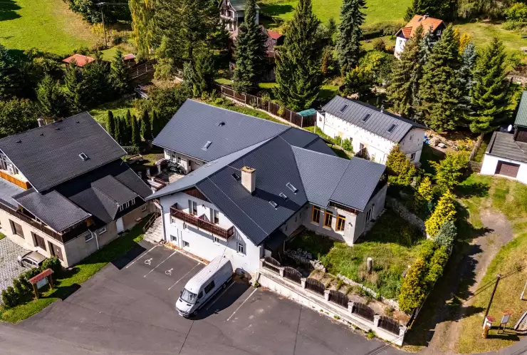 hotel z ptačí perspektivy