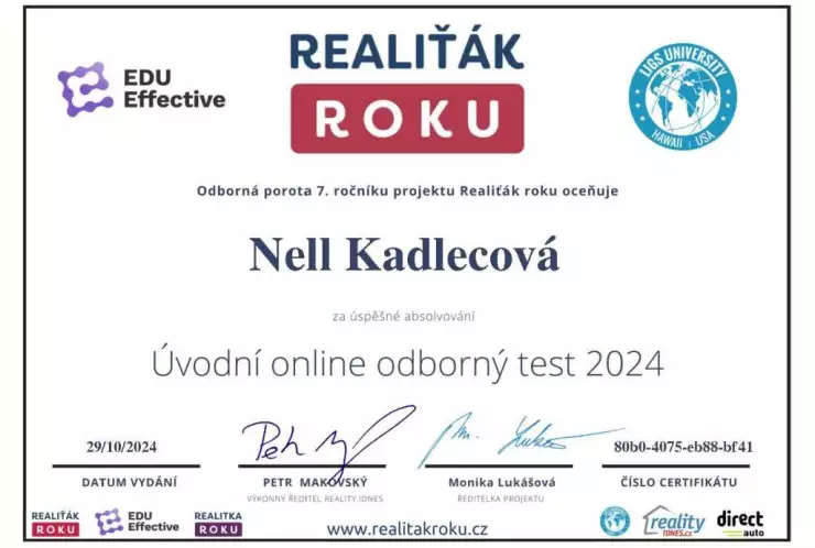 Úvodní online odborný test 2024